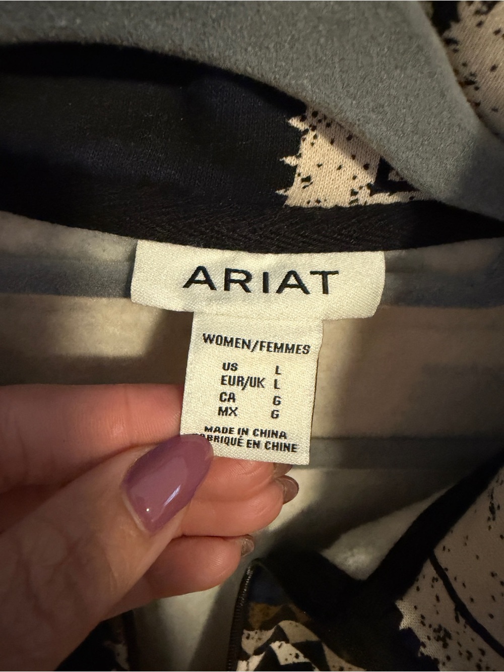 Ariat half zip Aztec - Picture 3 of 4